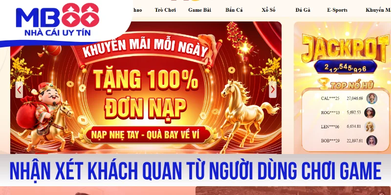 Nhận xét khách quan từ người dùng khi chơi game